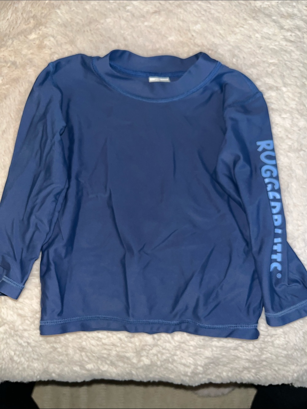 RuggedButts Navy Long-Sleeve Kids Rashguard